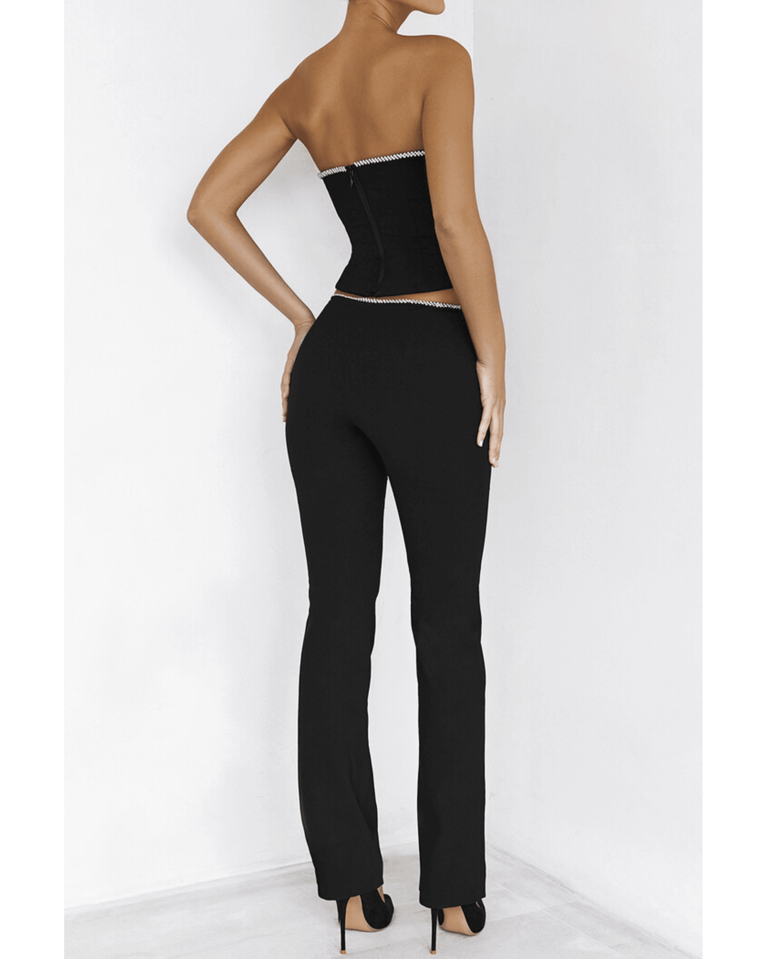 Crystal Trimmed Co-ord Sets - Endless - UAE Rental and Resale for Women's Fashion