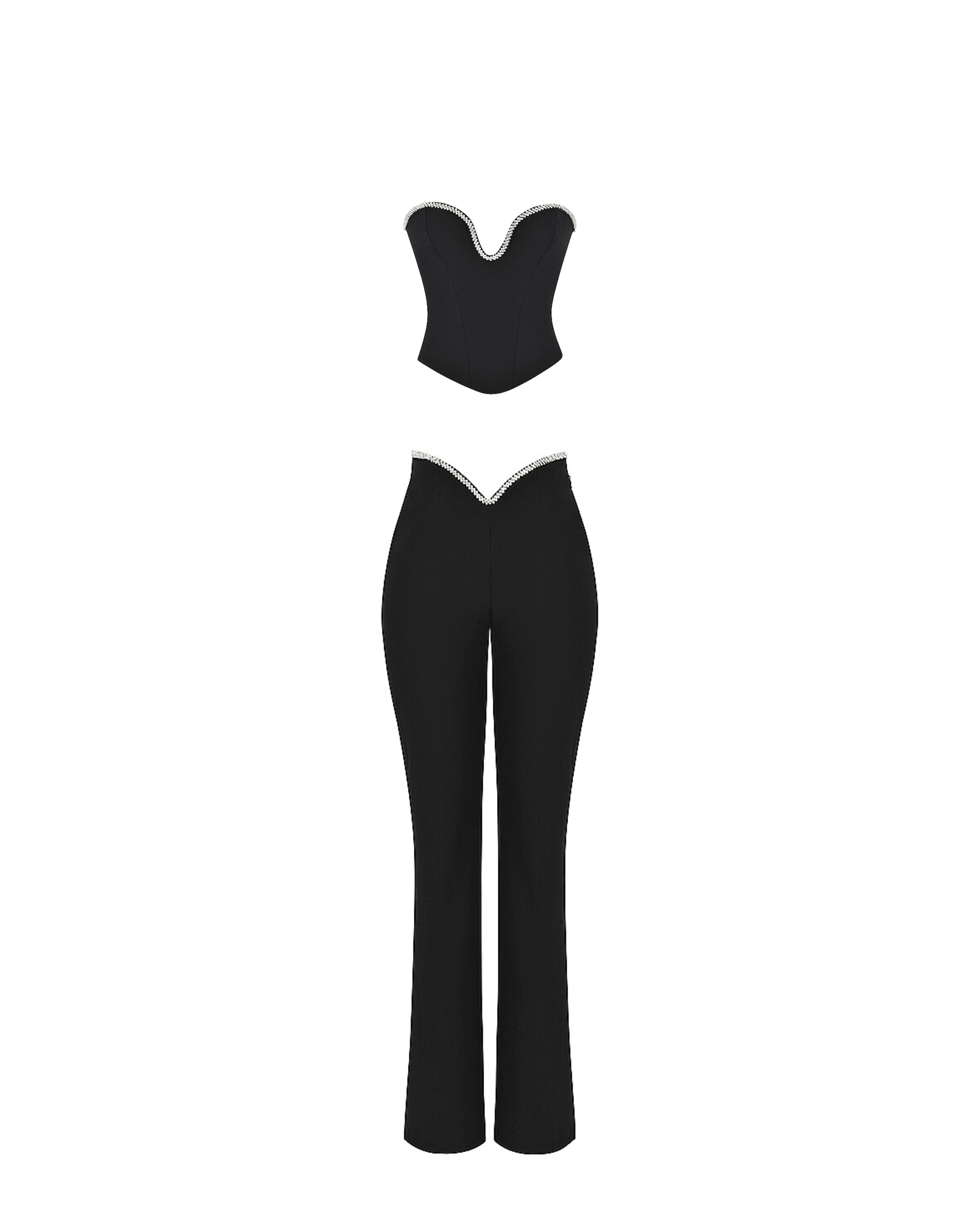 Crystal Trimmed Co-ord Sets - Endless - UAE Rental and Resale for Women's Fashion