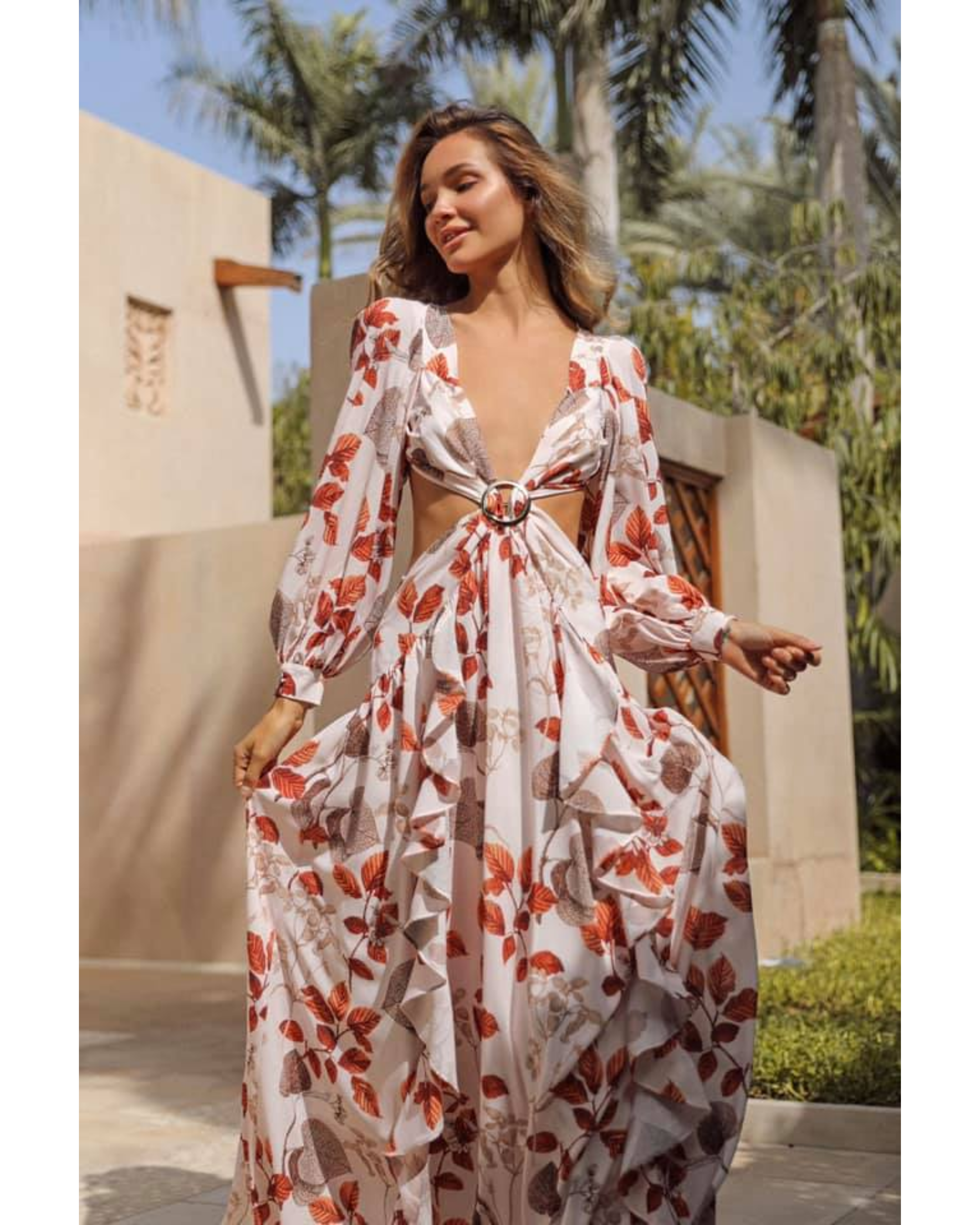 Cut Out Maxi Dress - Endless - UAE Rental and Resale for Women's Fashion