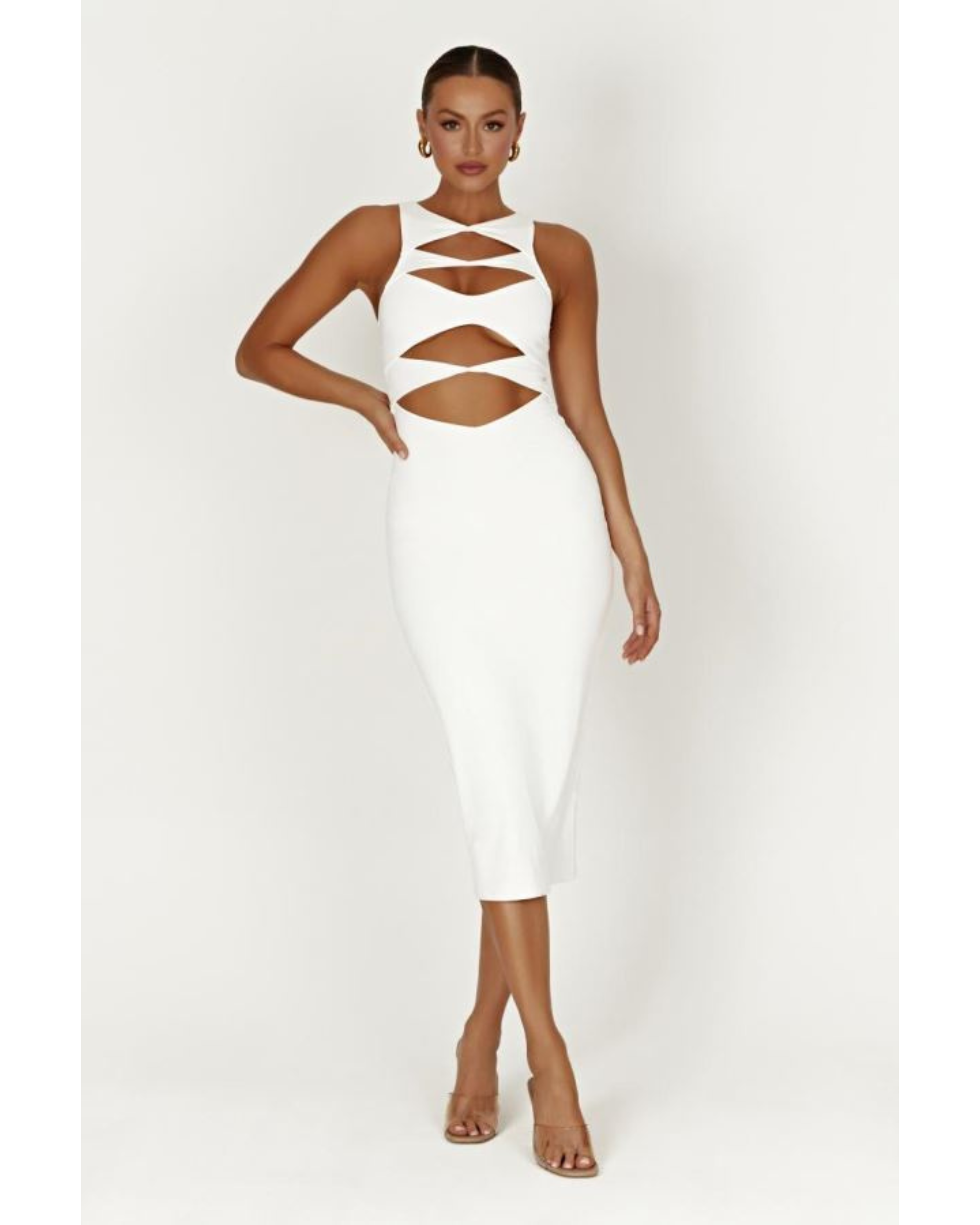Cut Out Maxi Dress - Endless - UAE Rental and Resale for Women's Fashion