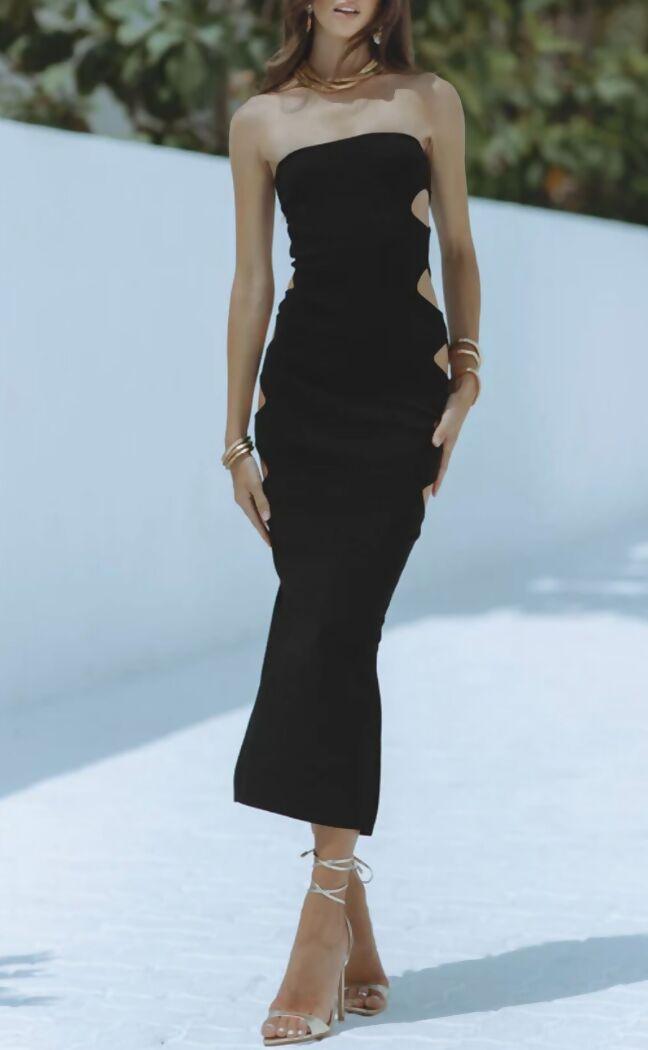 Cut Out Midi Dress - Endless - UAE Rental and Resale for Women's Fashion