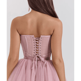 Darling French Rose Tulle Midi Dress - Endless - UAE Rental and Resale for Women's Fashion