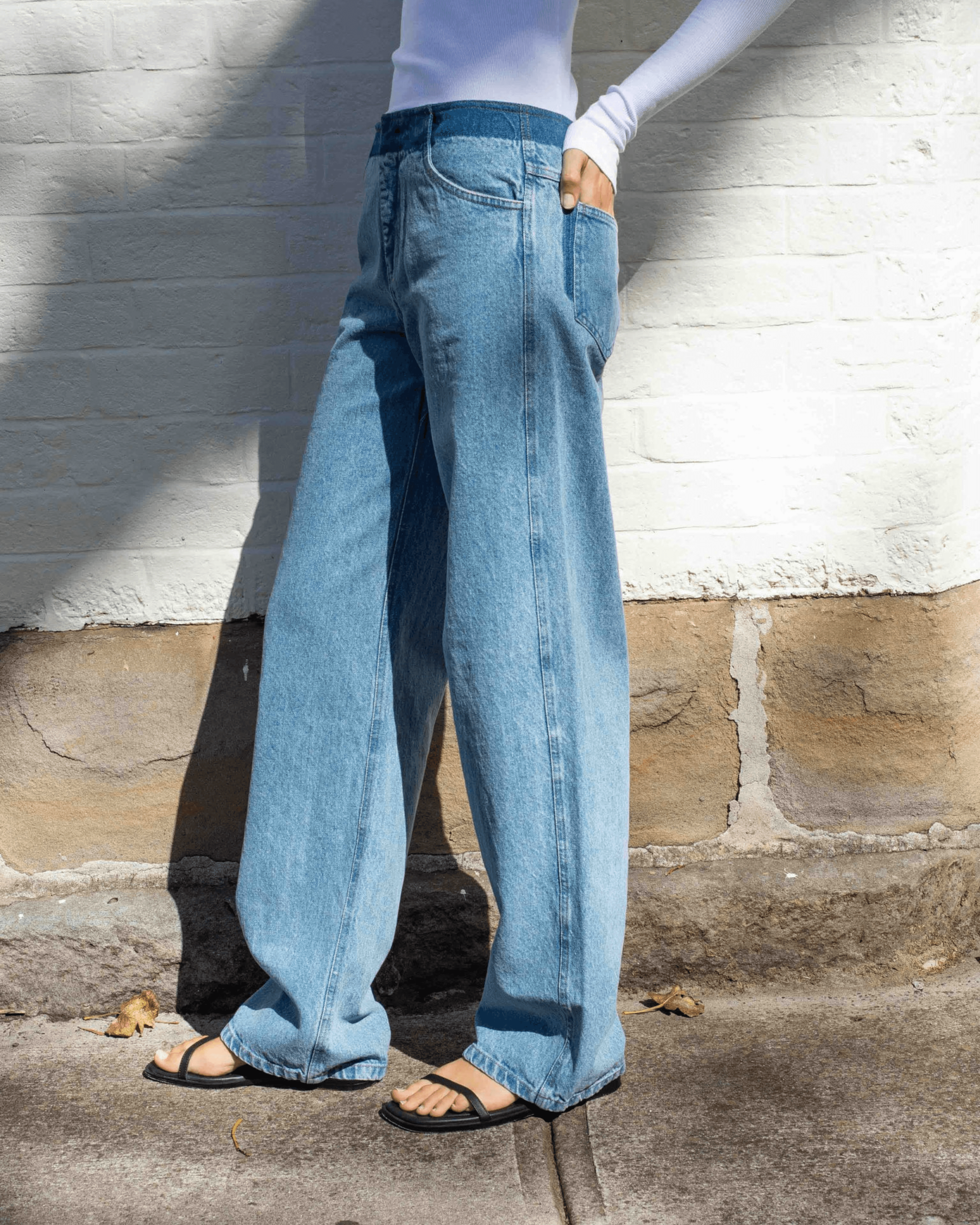 Deconstruct Denim Jean - Endless - UAE Rental and Resale for Women's Fashion