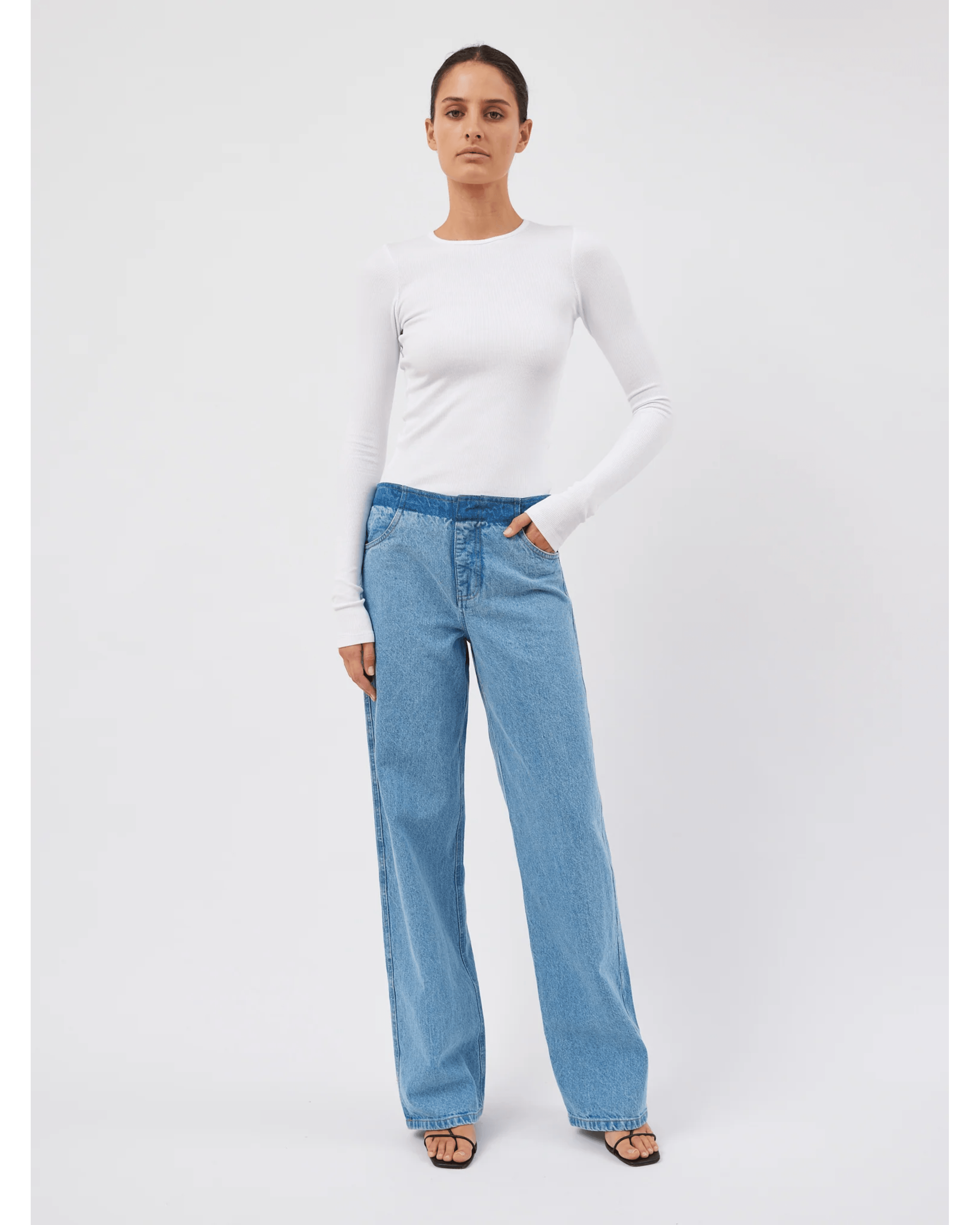 Deconstruct Denim Jean - Endless - UAE Rental and Resale for Women's Fashion