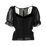 Delevan Puff-sleeve Top - Endless - UAE Rental and Resale for Women's Fashion