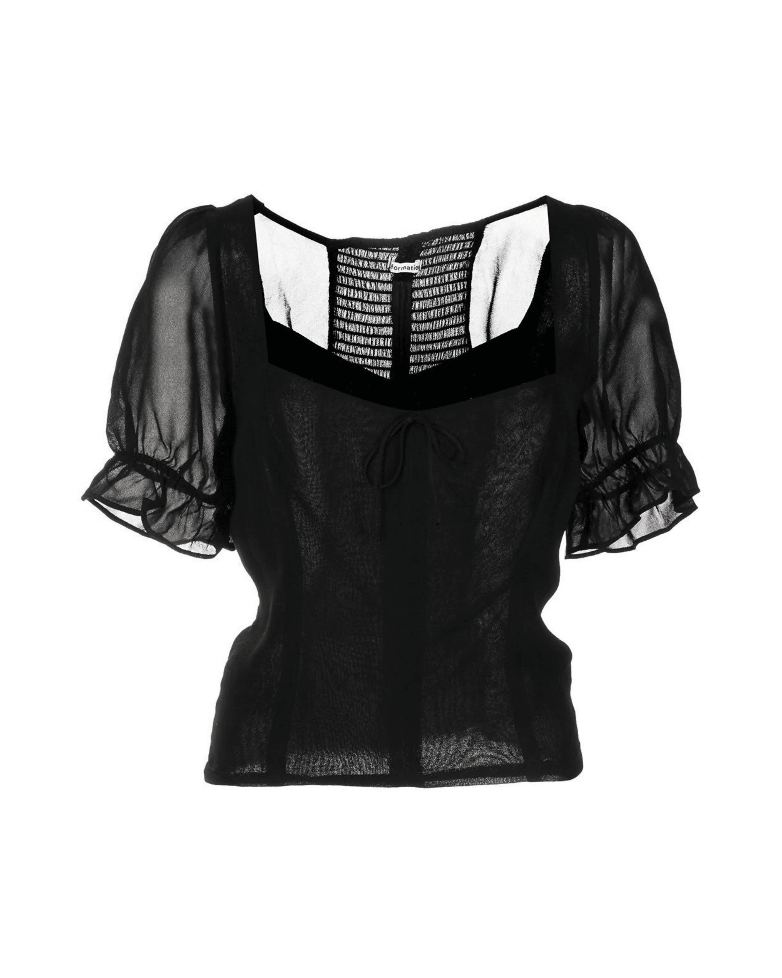 Delevan Puff-sleeve Top - Endless - UAE Rental and Resale for Women's Fashion
