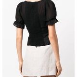 Delevan Puff-sleeve Top - Endless - UAE Rental and Resale for Women's Fashion