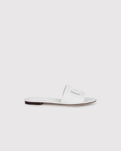 Dg White Leather Sandals - Endless - UAE Rental and Resale for Women's Fashion