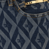 Diamond-print Skinny Jeans - Endless - UAE Rental and Resale for Women's Fashion