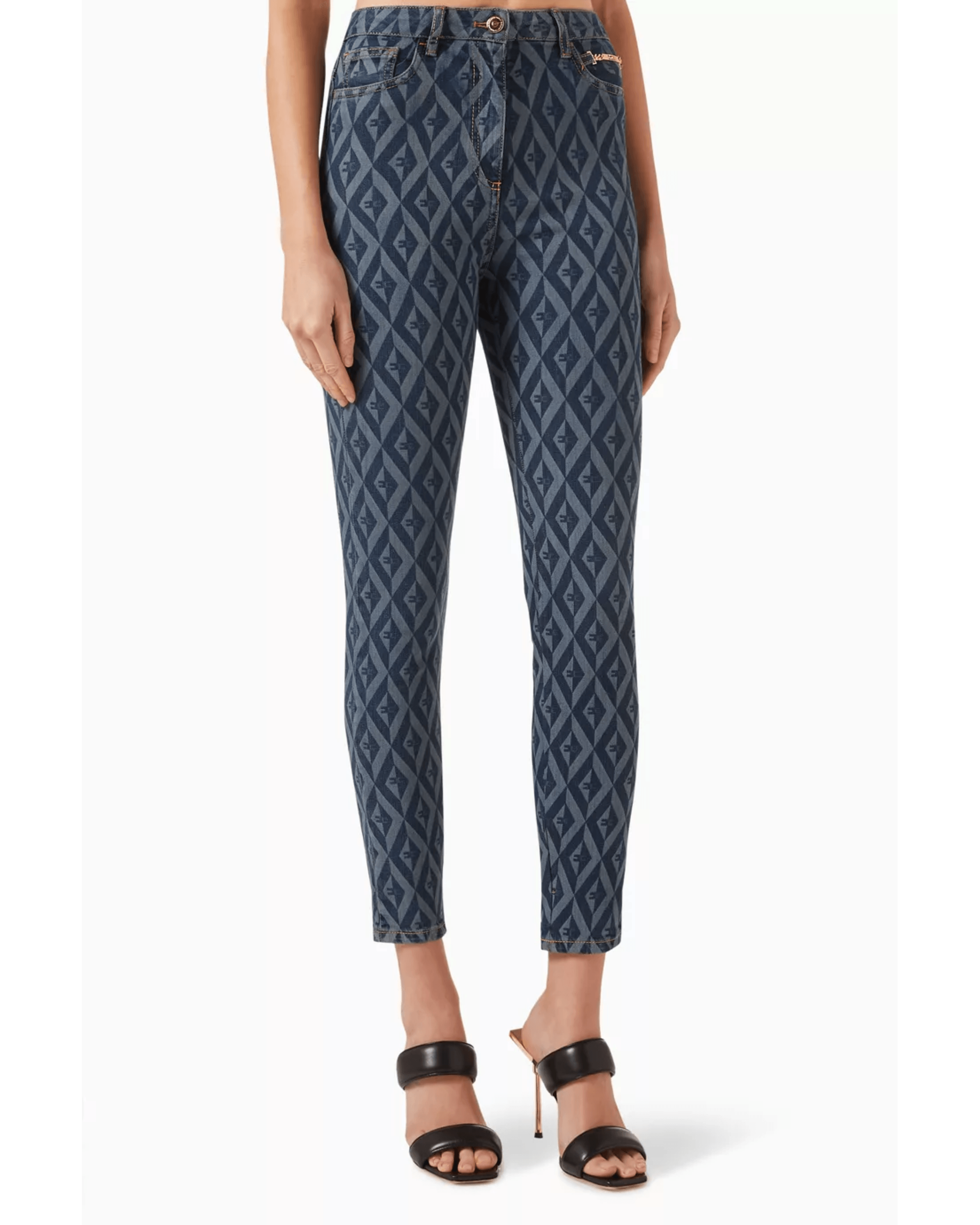 Diamond-print Skinny Jeans - Endless - UAE Rental and Resale for Women's Fashion