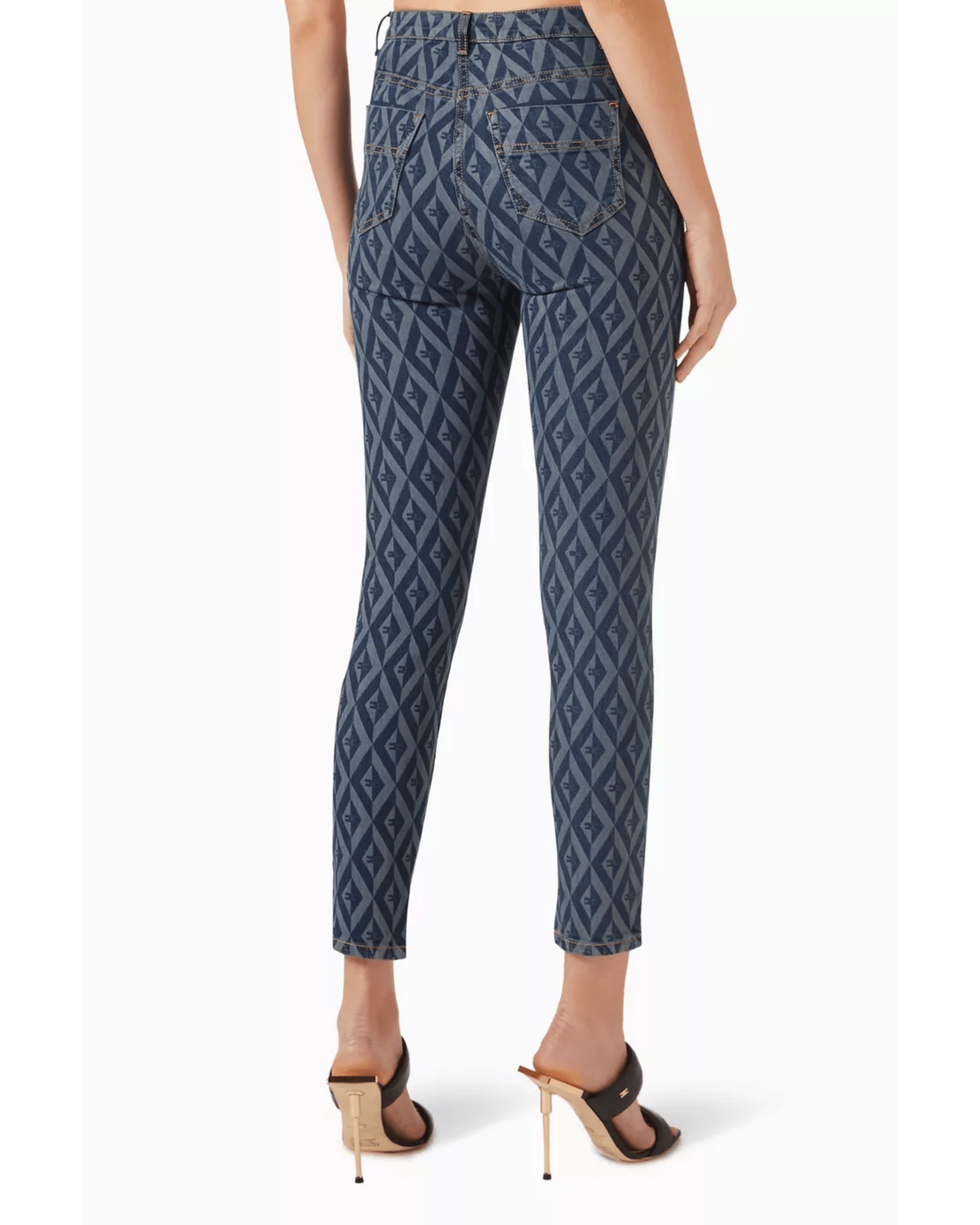 Diamond-print Skinny Jeans - Endless - UAE Rental and Resale for Women's Fashion