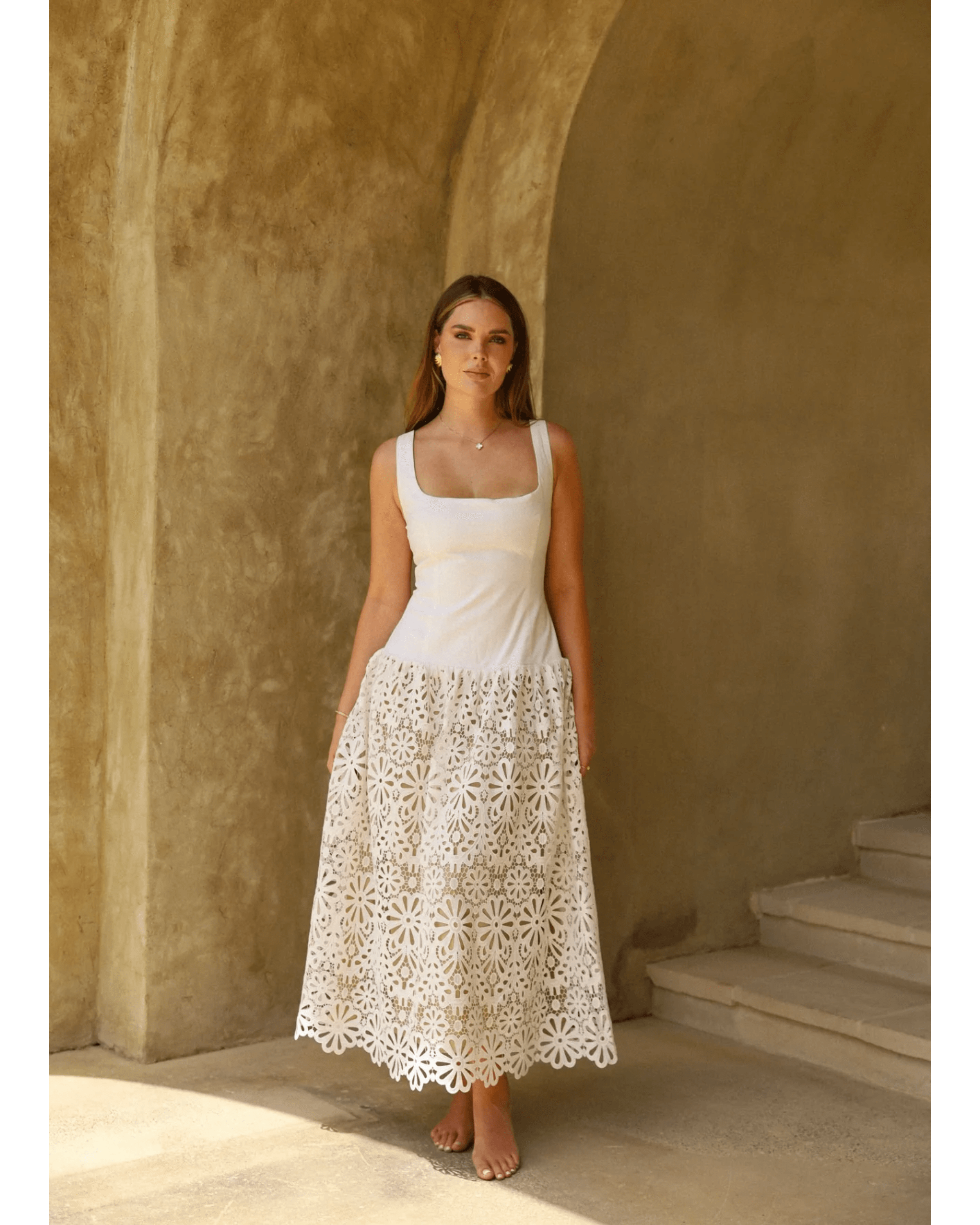 Drop Waist Midi Dress - Endless - UAE Rental and Resale for Women's Fashion