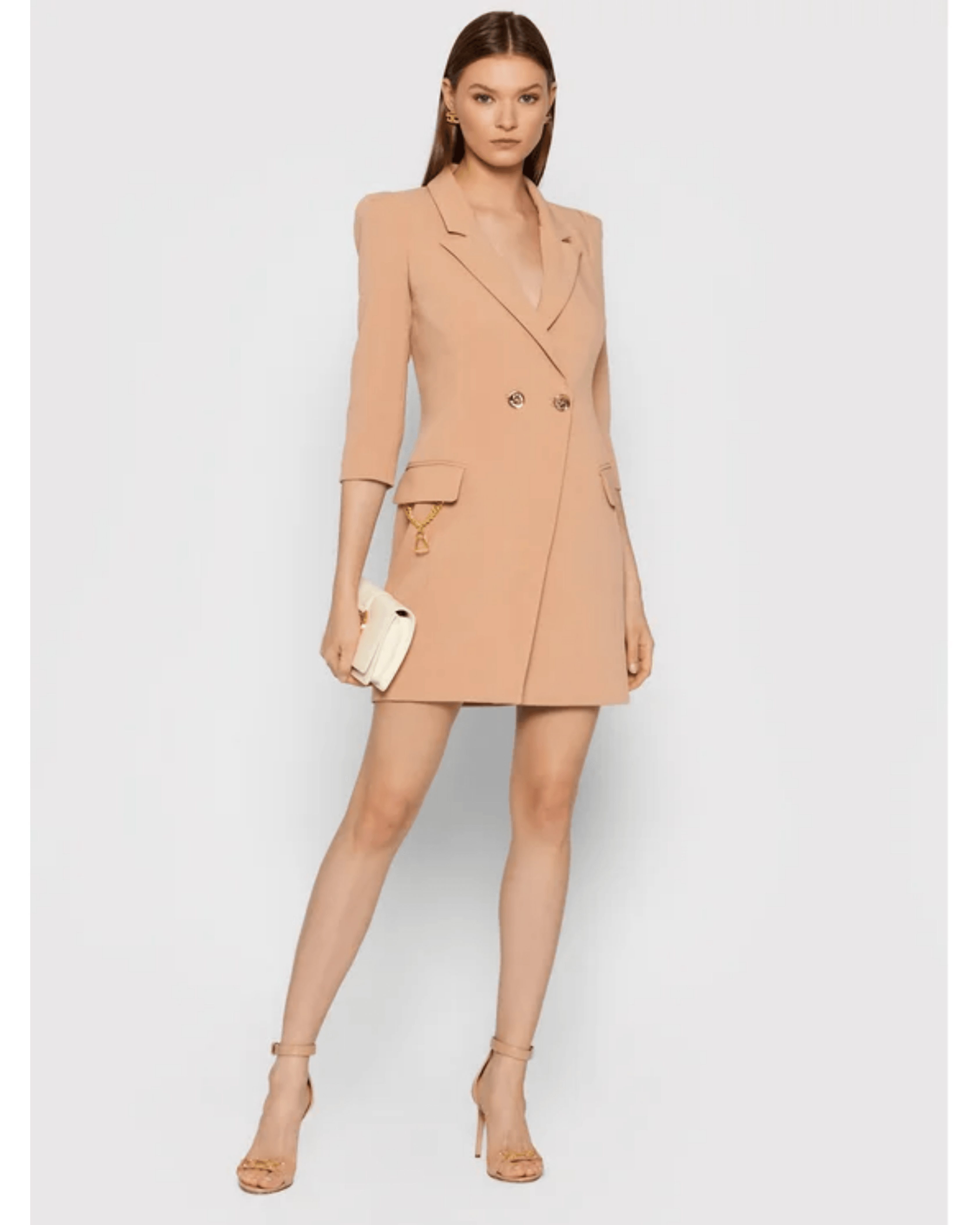 EF Beige Blazer Dress in Crêpe - Endless - UAE Rental and Resale for Women's Fashion
