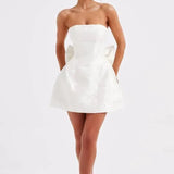 Elenora Mini Dress in Ivory - Endless - UAE Rental and Resale for Women's Fashion