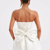 Elenora Mini Dress in Ivory - Endless - UAE Rental and Resale for Women's Fashion