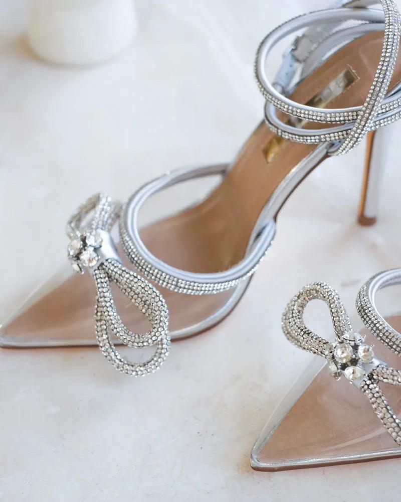 Elope Diamante Heeled Sandals - Endless - UAE Rental and Resale for Women's Fashion