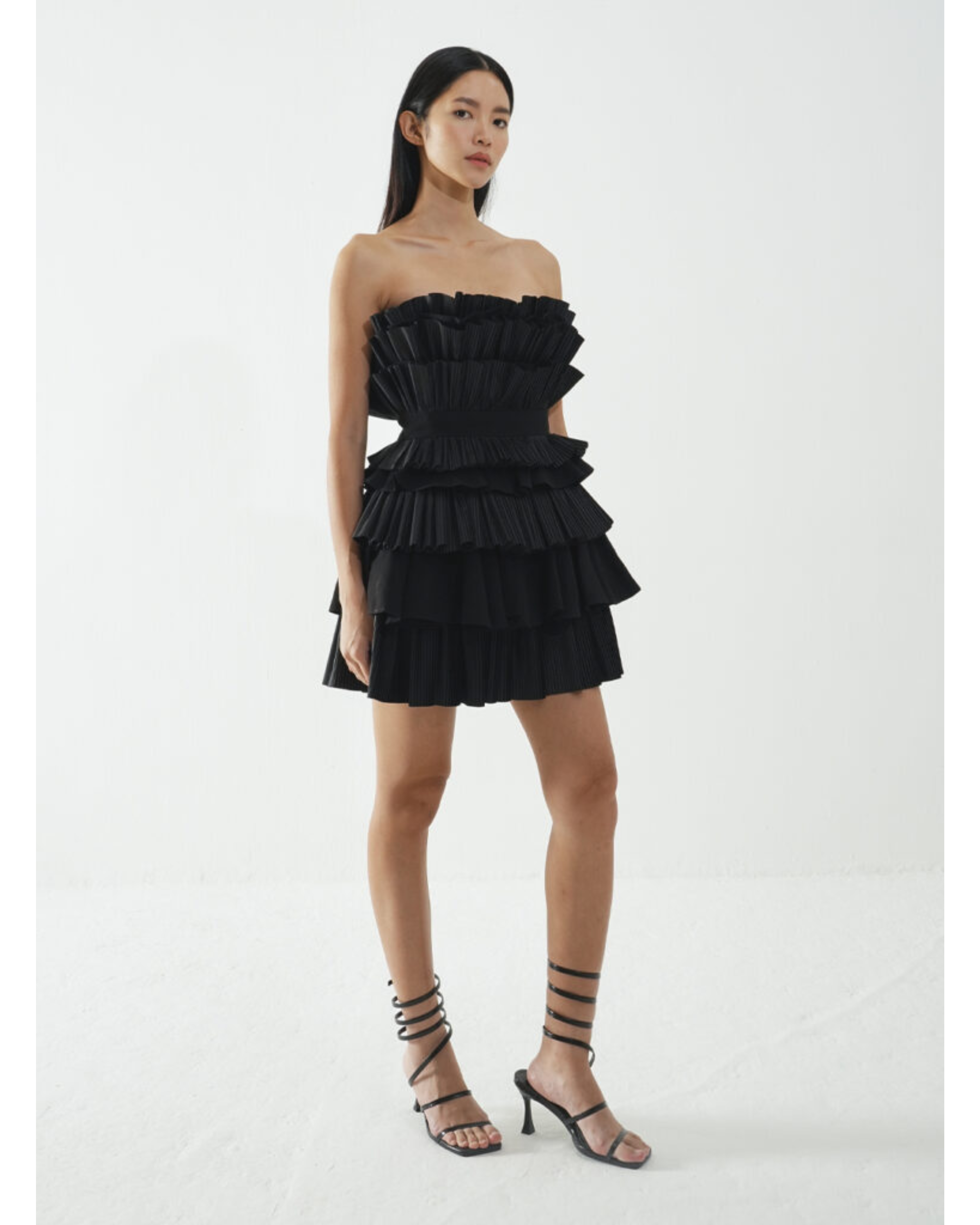 Elsher Mini Dress in Viscose Blend - Endless - UAE Rental and Resale for Women's Fashion