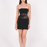 Embellished Black Mini Dress - Endless - UAE Rental and Resale for Women's Fashion