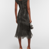Embellished Metallic Midi Dress - Endless - UAE Rental and Resale for Women's Fashion