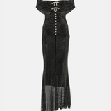 Embellished Metallic Midi Dress - Endless - UAE Rental and Resale for Women's Fashion