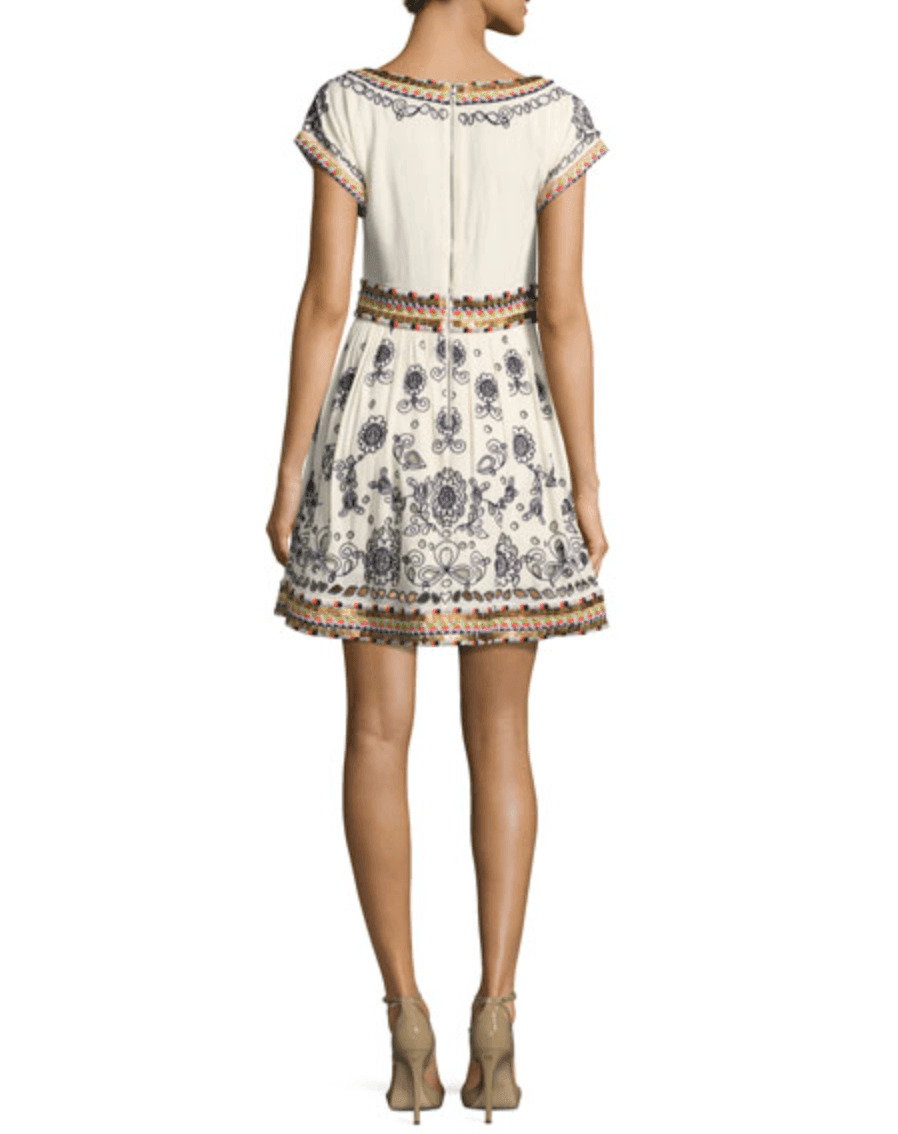 Embroidered Fit & Flare dress - Endless - UAE Rental and Resale for Women's Fashion