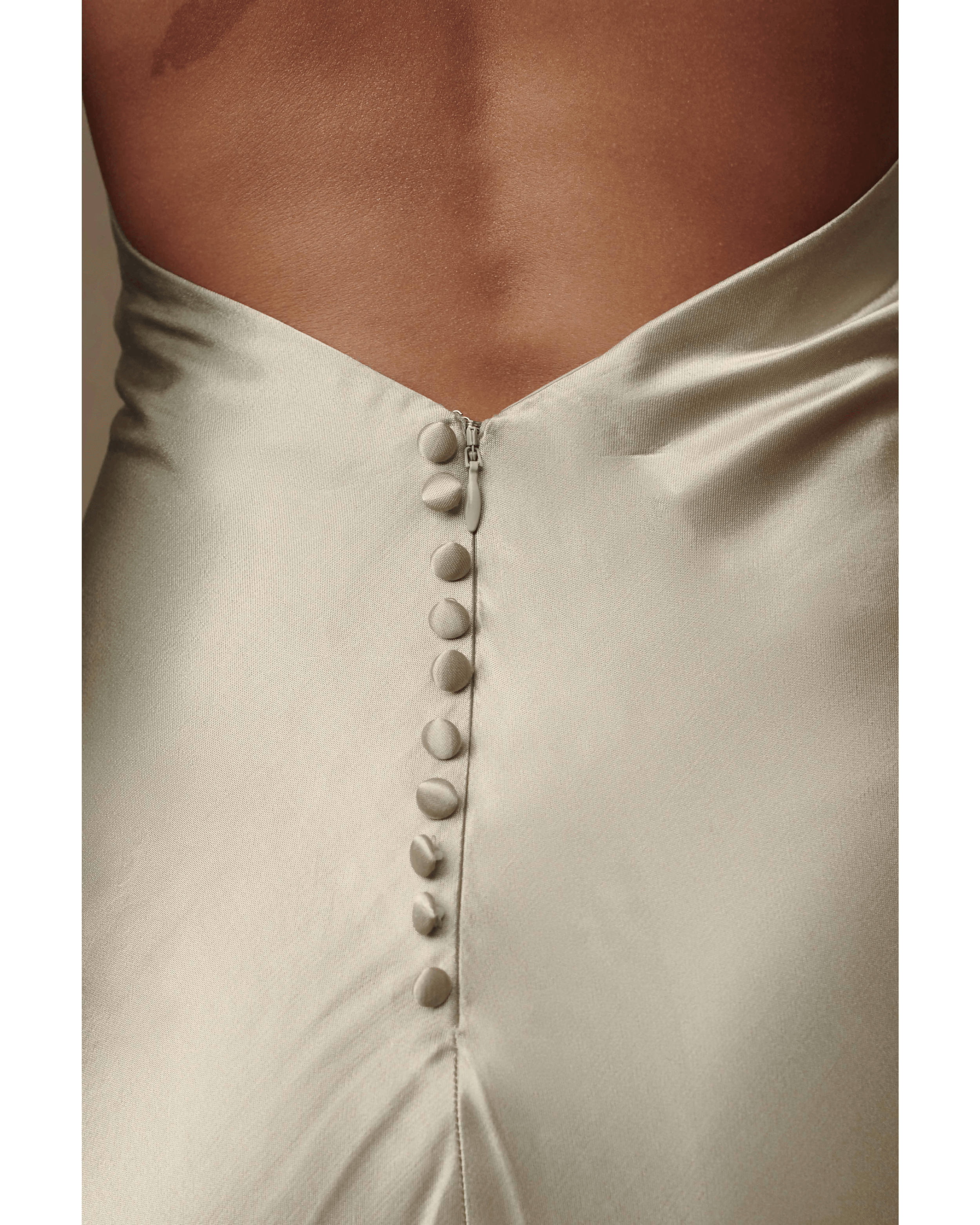 Esther Iridescent Satin Cowl Maxi Dress - Endless - UAE Rental and Resale for Women's Fashion