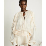 Eugénie Fully-pleated Ruffled Mini Dress - Endless - UAE Rental and Resale for Women's Fashion