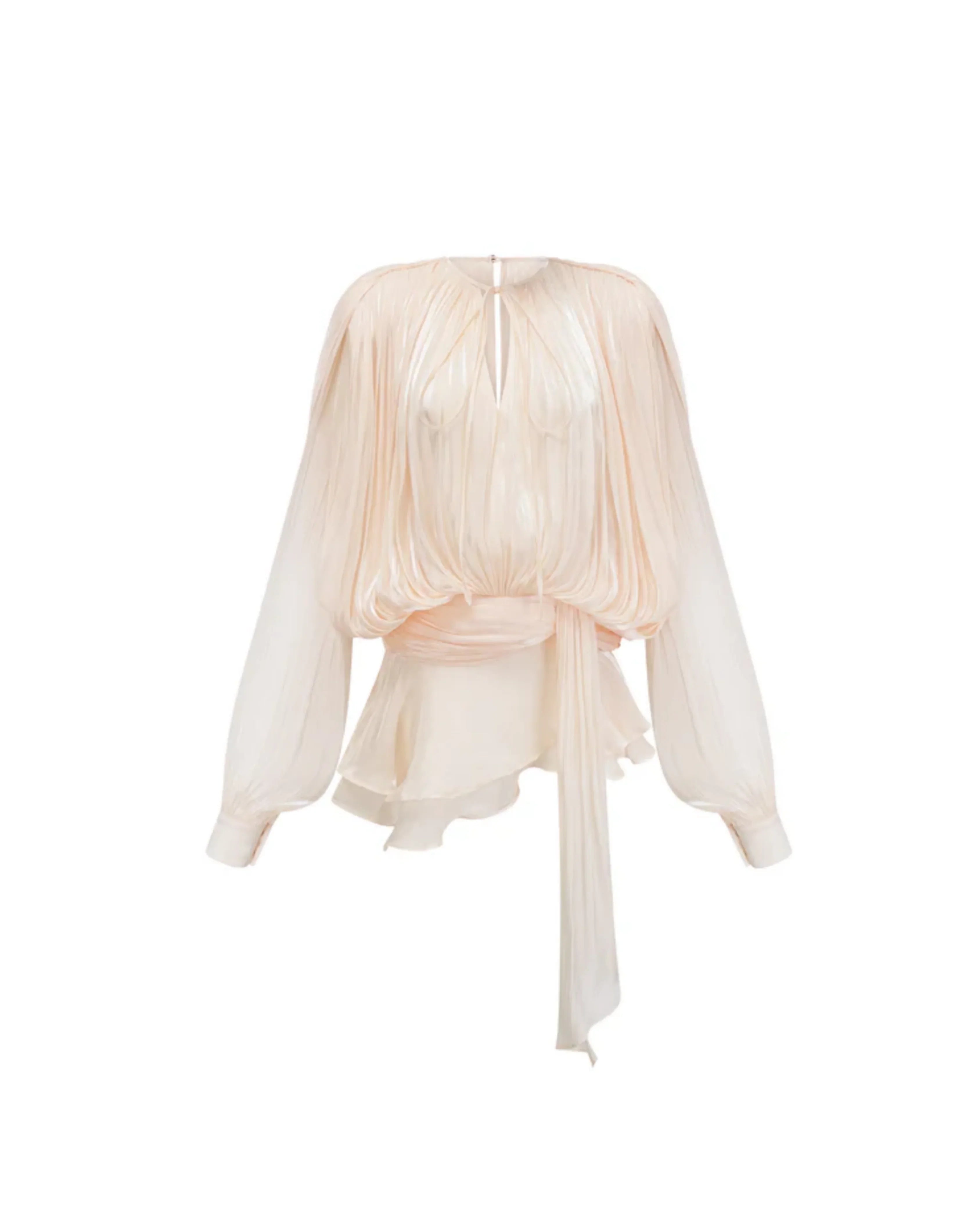 Eugénie Fully-pleated Ruffled Mini Dress - Endless - UAE Rental and Resale for Women's Fashion