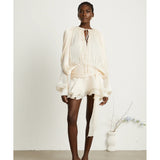 Eugénie Fully-pleated Ruffled Mini Dress - Endless - UAE Rental and Resale for Women's Fashion