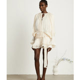 Eugénie Fully-pleated Ruffled Mini Dress - Endless - UAE Rental and Resale for Women's Fashion
