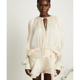 Eugénie Fully-pleated Ruffled Mini Dress - Endless - UAE Rental and Resale for Women's Fashion