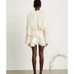 Eugénie Fully-pleated Ruffled Mini Dress - Endless - UAE Rental and Resale for Women's Fashion