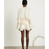Eugénie Fully-pleated Ruffled Mini Dress - Endless - UAE Rental and Resale for Women's Fashion