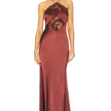 Satin Maxi Dress