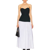 Faille Colorblock Midi Dress - Endless - UAE Rental and Resale for Women's Fashion