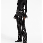 Feather-cuffs Long Sleeve Top - Endless - UAE Rental and Resale for Women's Fashion