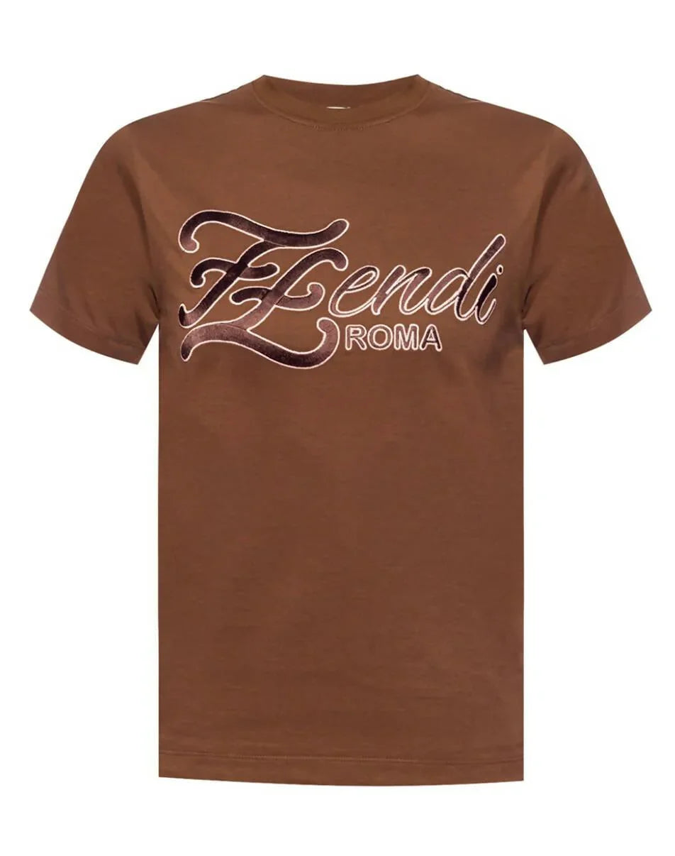 Fendi Embroidered Logo Tee - Endless - UAE Rental and Resale for Women's Fashion