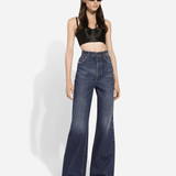Flared Denim Jeans - Endless - UAE Rental and Resale for Women's Fashion
