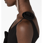 Floral-applique Cut-out Mini Dress - Endless - UAE Rental and Resale for Women's Fashion