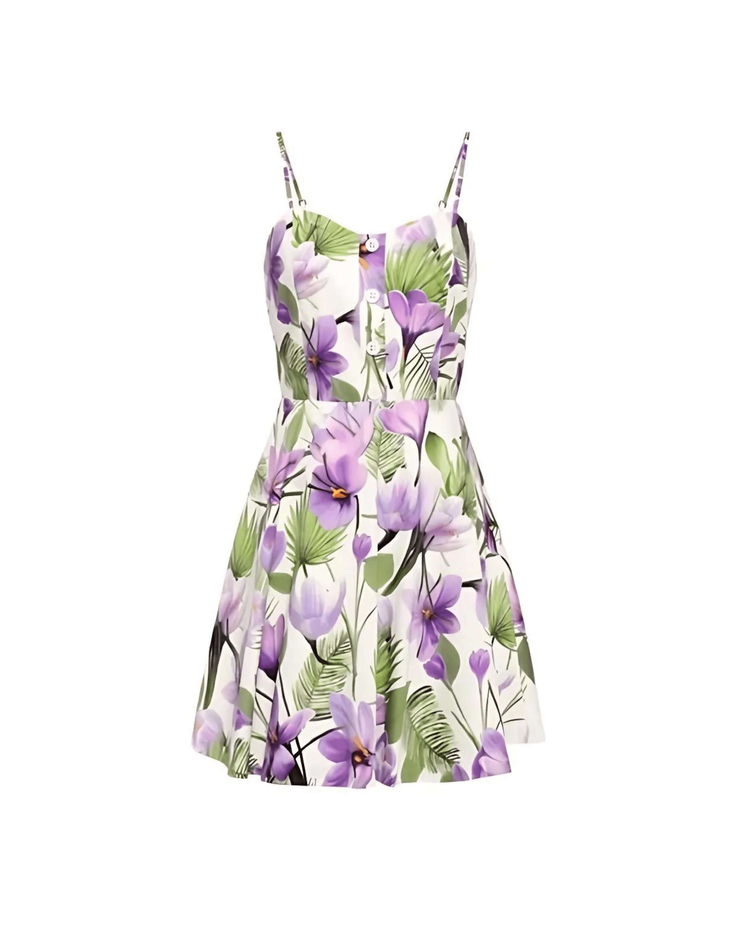 Floral Palm Mini Dress - Endless - UAE Rental and Resale for Women's Fashion