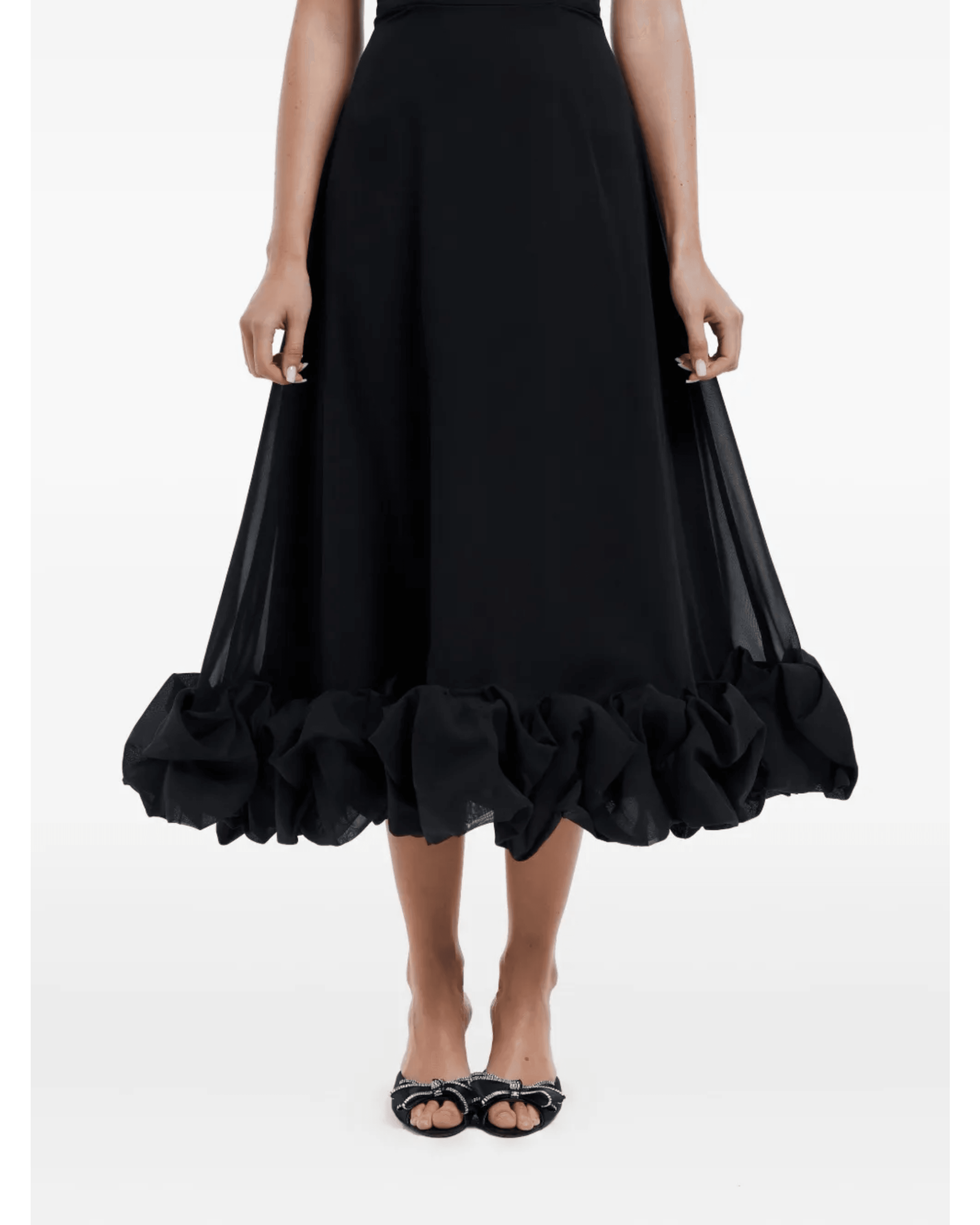 Flounce Bustier Midi Dress - Endless - UAE Rental and Resale for Women's Fashion