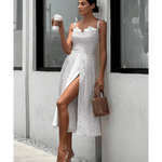Flowy Slit Midi Dress - Endless - UAE Rental and Resale for Women's Fashion