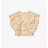 Folie Ruffled Linen-Blend Top - Endless - UAE Rental and Resale for Women's Fashion