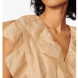 Folie Ruffled Linen-Blend Top - Endless - UAE Rental and Resale for Women's Fashion