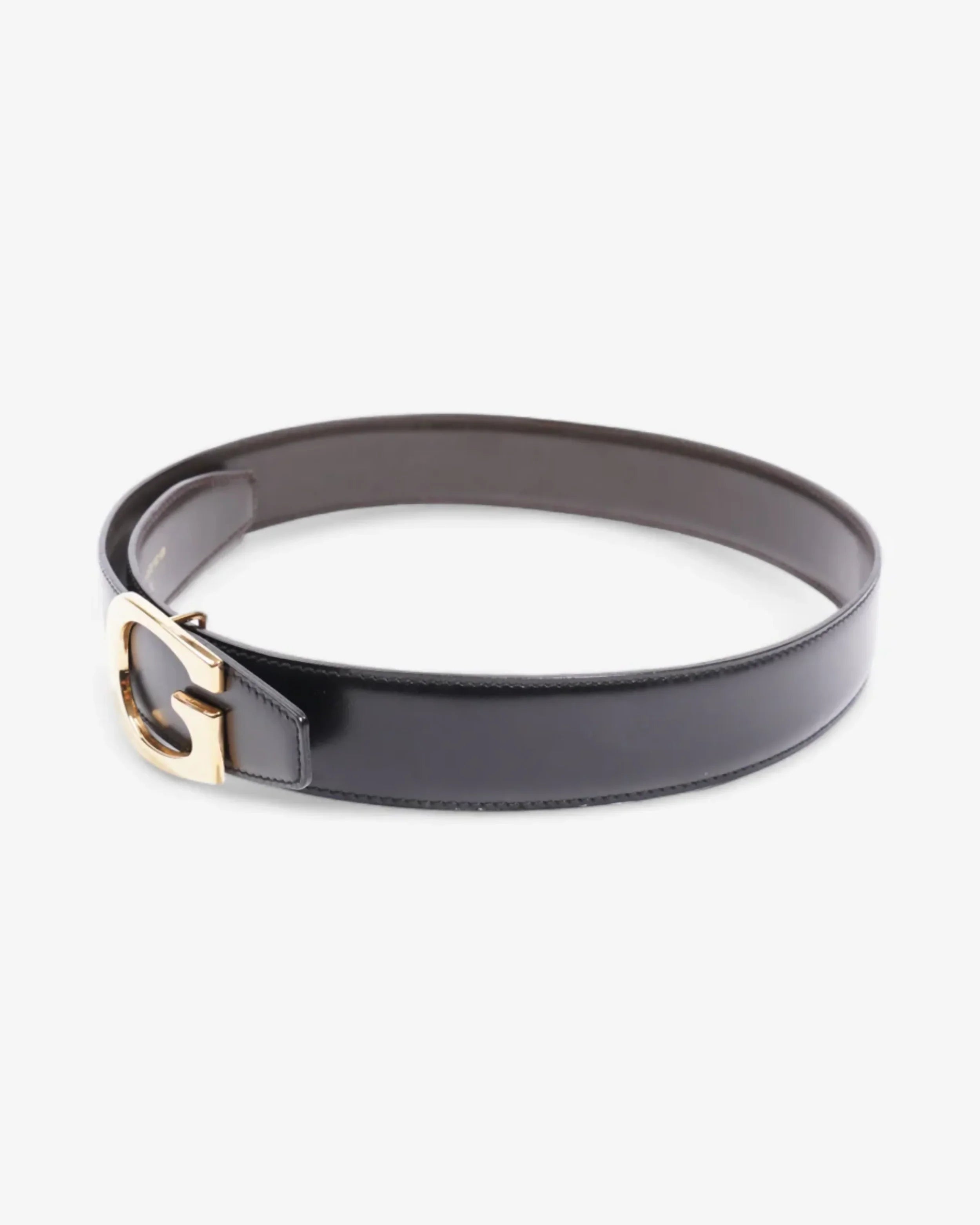 G Buckle Belt Black Leather - Endless - UAE Rental and Resale for Women's Fashion