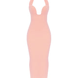 Gianina Sorbet Crepe Halter Maxi Dress - Endless - UAE Rental and Resale for Women's Fashion