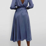Gilly A-Line Silk Midi Dress - Endless - UAE Rental and Resale for Women's Fashion