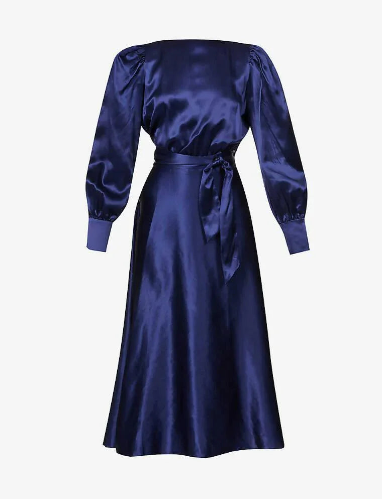Gilly A-Line Silk Midi Dress - Endless - UAE Rental and Resale for Women's Fashion