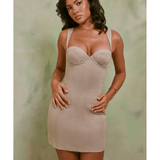 Giovana Lace Up Back Linen Mini Dress - Endless - UAE Rental and Resale for Women's Fashion