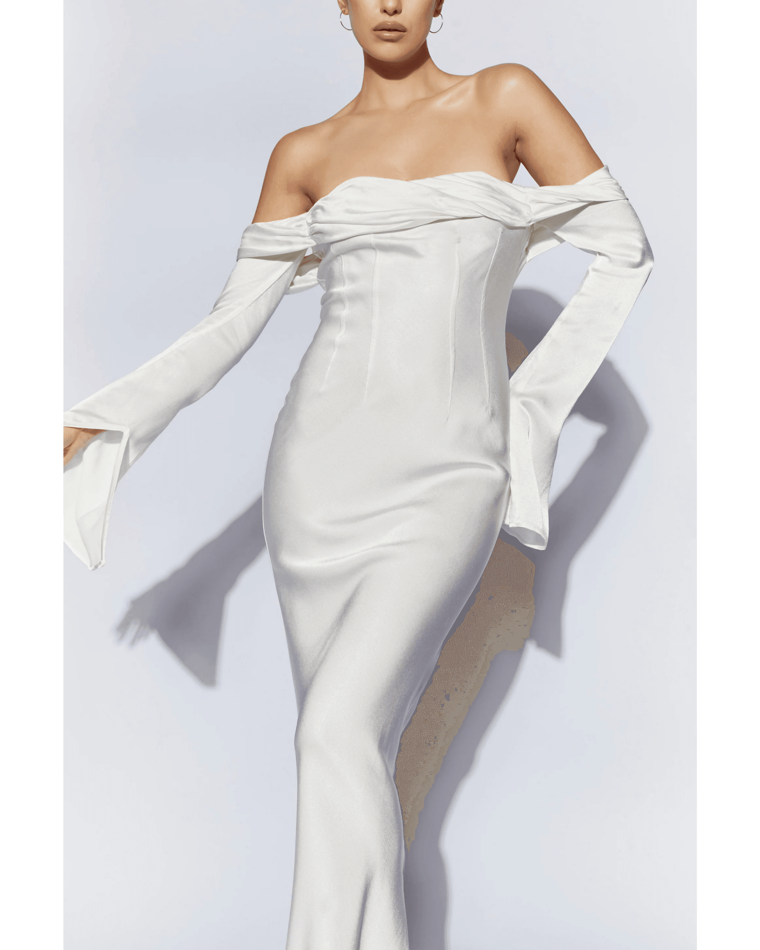 Giselle Off Shoulder Cowl Neck Maxi Dress - Endless - UAE Rental and Resale for Women's Fashion